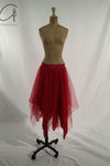 Marc Le Bihan 2590 Collection of Triple Tulle Silk Skirts Handmade in France MLB-2590-HONG Red
